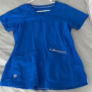 Healing hands Royal blue scrub tops